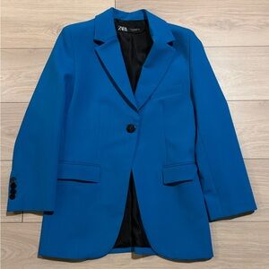 Zara Women's Vibrant Blue Suit Jacket